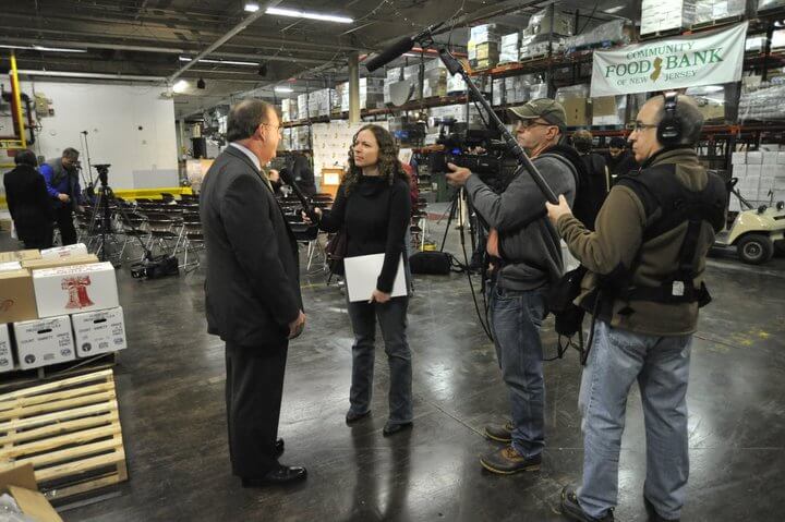 Michelle Cohen at the Food Bank