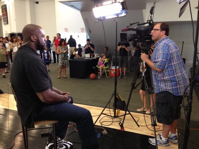 Steve Liebowitz with Shaquille O'Neal